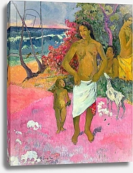 Постер Гоген Поль (Paul Gauguin) A Walk by the Sea, 1902
