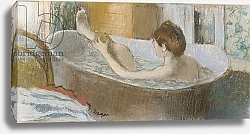 Постер Дега Эдгар (Edgar Degas) Woman in her Bath, Sponging her Leg, c.1883