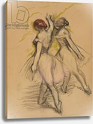 Постер Дега Эдгар (Edgar Degas) Two Dancers; Deux danseuses evoluant, c.1889