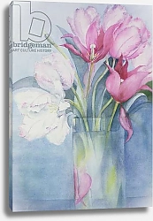 Постер Армитаж Карен (совр) Pink Parrot Tulips and Marlette