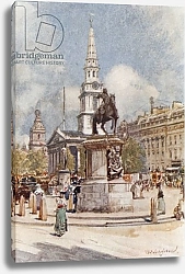 Постер Фулейлав Джон Charing Cross, with Statue of Charles I and St. Martin-in-the-Fields