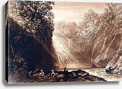Постер Тернер Вильям (последователи) The Fall of the Clyde, engraved by Charles Turner, 1859-60