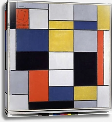 Постер Мондриан Пит Composition A Painting by Piet Mondrian 1919 Rome Galleria Nazionale d 'Arte Moderna