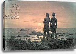 Постер Фридрих Каспар (Caspar David Friedrich) Two Men by The Sea