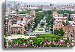 Постер Армения, Ереван. Вид на город