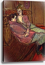 Постер Тулуз-Лотрек Анри (Henri Toulouse-Lautrec) Две подруги
