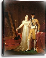 Постер Жерар Франсуа Portrait of Jerome Bonaparte and his wife Catherine of Wurtemberg