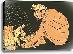 Постер Флексман Джон Ulysses giving wine to Polyphemus