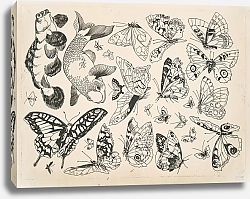 Постер Бракемон Феликс Papillons et poissons