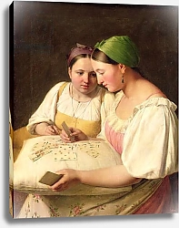 Постер Венецианов Алексей Fortune-Telling, 1842