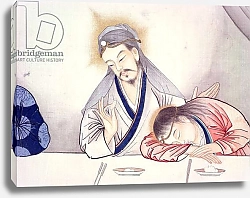 Постер Школа: Китайская 19в. Last Supper, Christ and St John