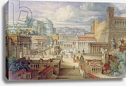 Постер Ганди Джозеф A Scene in Ancient Rome, A Setting for Titus Andronicus, Act I, scene 3, c.1830