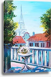 Постер Вид с балкона Эйфелевой башни, Франция