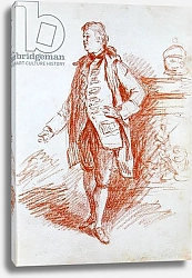 Постер Пэтч Томас Portrait of a Man, called Edward Gibbon from 'Sketchbook of Portrait Studies', 1760s
