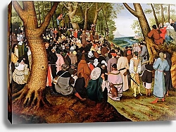 Постер Брейгель Питер Старший Landscape with St. John the Baptist Preaching