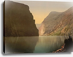 Постер Норвегия. Живописный вид Гейрангер-фьорд