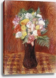 Постер Глакенс Уильям Джеймс Bouquet in Purple Vase,