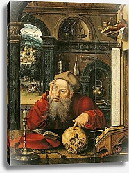 Постер Школа: Фламандская 17 в. St. Jerome in his Study