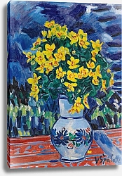 Постер Шпала Вацлав Bouquet Of Flowers In A Blue Vase
