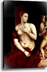Постер Тициан (Tiziano Vecellio) Venus in Front of the Mirror