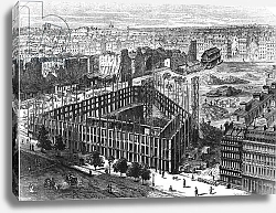 Постер Торигни Феликс (грав) Transformation of Paris: Building in 1861, engraved by Predhomme