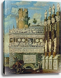 Постер Ноум Франсуа Fantastical Architecture with St. George and the Dragon, 1622