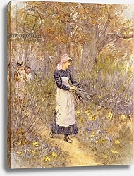 Постер Элингем Хелен Gathering wood for mother