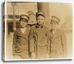 Постер Хайн Льюис (фото) Messenger boys in Jacksonville, Florida, 1913