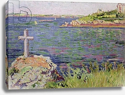 Постер Синьяк Поль (Paul Signac) Saint-Briac, the Sailor's Cross, 1885
