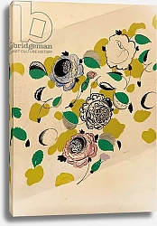 Постер Чехонин Сергей Textile design with roses,