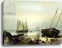 Постер Лэйн Фитц Beached for Repairs, Duncan's Point, Gloucester, 1848
