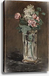 Постер Мане Эдуард (Edouard Manet) Flowers in a Crystal Vase