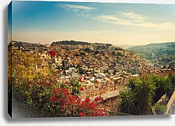 Постер Панорамный вид на старый город Иерусалим, Израиль