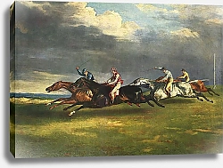 Постер Жерико Теодор The Epsom Derby 1821
