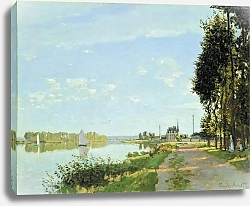 Постер Моне Клод (Claude Monet) Прогулка в Аргентеле