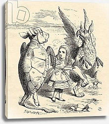 Постер Тениель Джон Alice with the Gryphon and the Mock Turtle, 1891