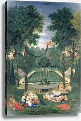Постер Котель Джин Младший Groves of Versailles, view of the Marais with Venus and Echo, 1688