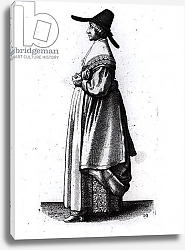 Постер Холлар Вецеслаус (грав) Merchant's Wife, 1640