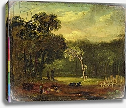 Постер Палмер Самуэль Sketch from Nature in Sion Park, 1819