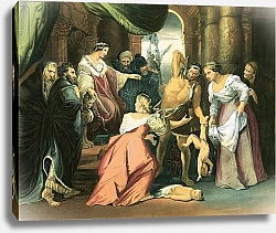 Постер Рубенс (последователи) The judgment of Solomon