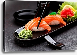 Постер Суши с лососем