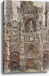 Постер Моне Клод (Claude Monet) Rouen Cathedral, evening, harmony in brown, 1894