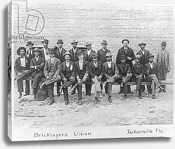 Постер Американский фотограф Group Portrait of African American Bricklayers Union, Jacksonville, Florida, c.1899