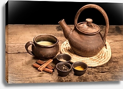 Постер Индийский чай масала со специями