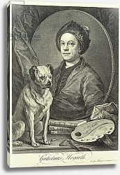 Постер Хогарт Уильям Self Portrait, 1749