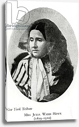 Постер Американский фотограф Mrs Julia Ward Howe, c.1860s