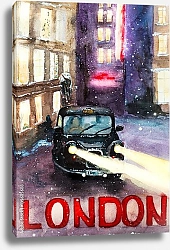 Постер Старое Лондонское такси 2