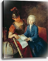 Постер Песне Антуан Jean-Philippe Baratier Presented to Minerva, 1735