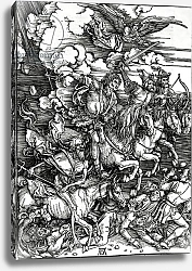 Постер Дюрер Альбрехт The Four Horsemen of the Apocalypse, 1498