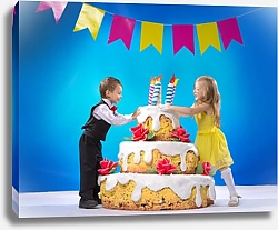 Постер Торт на день рождения для детей